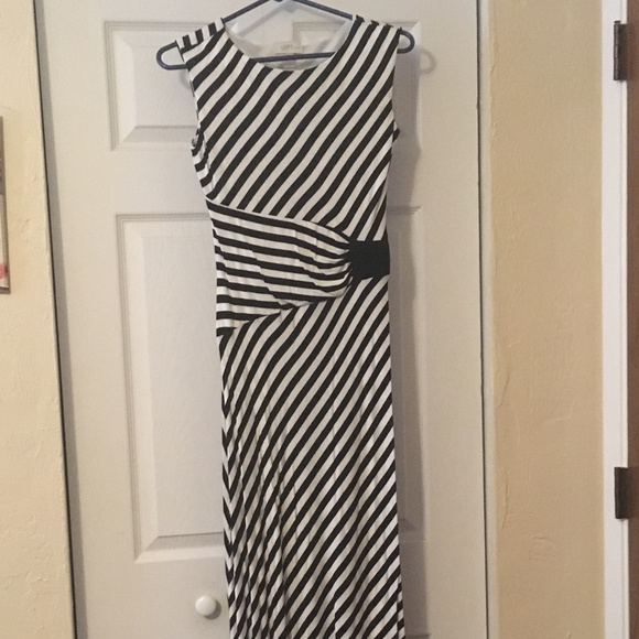 ann taylor striped maxi dress Ann Taylor petite chevron maxi dress & Boston blossoms